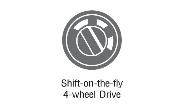 SHIFT-ON-THE-FLY 4-WHEEL DRIVE & 4LO